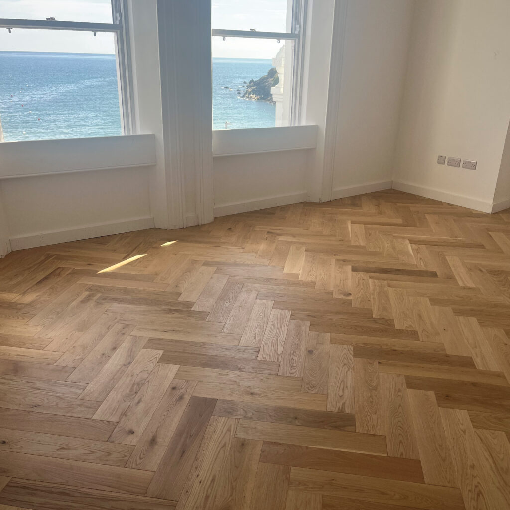McIntyre Carpentry - bespoke Herringbone flooring Bray, Co. Wicklow
